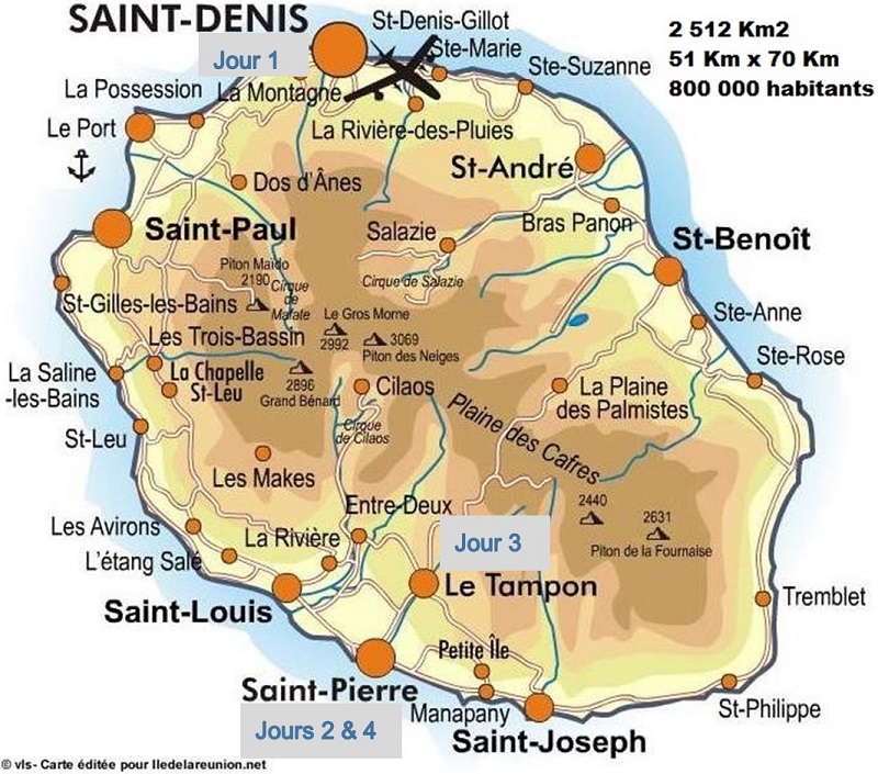 Carte annotée